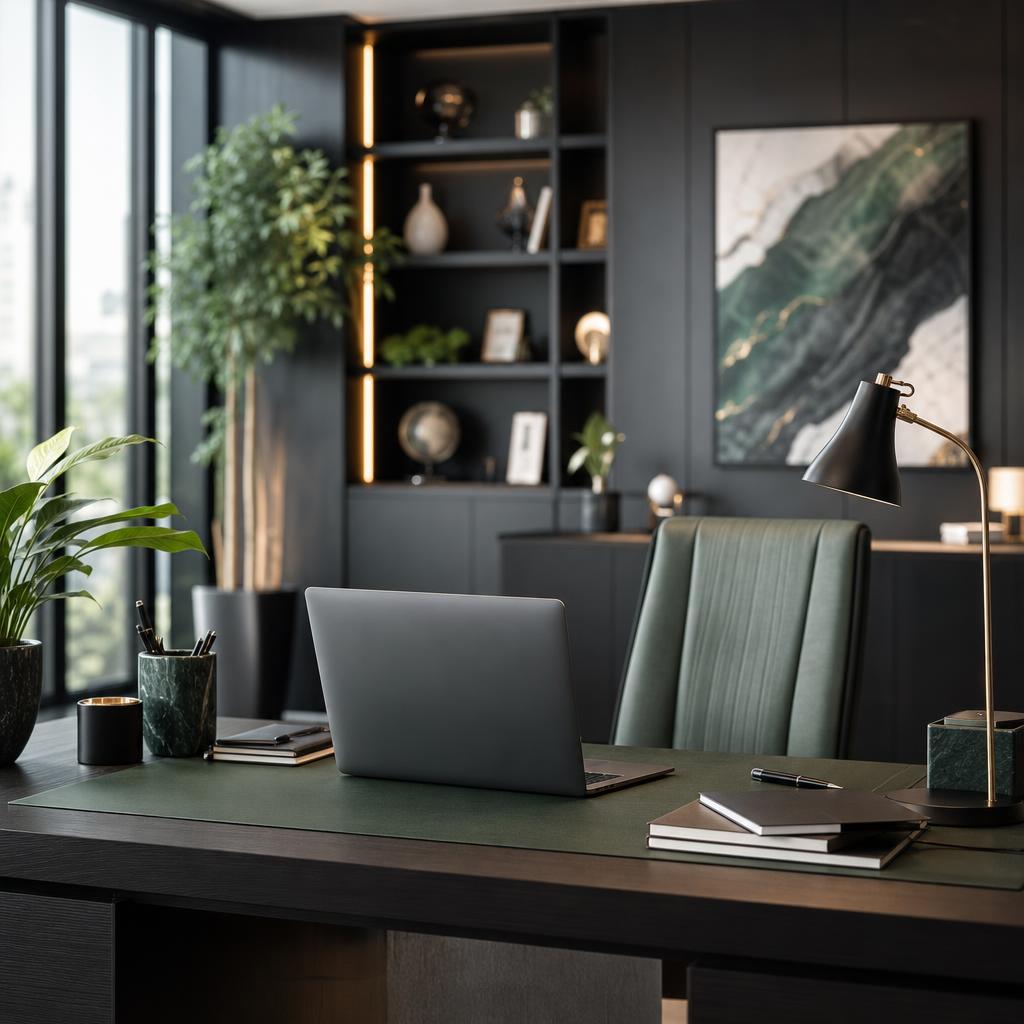 Modern organized office workspace